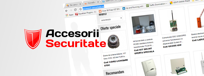 Accesorii-Securitate.ro, magazin online de camere de supraveghere si accesorii de securitate este de vanzare