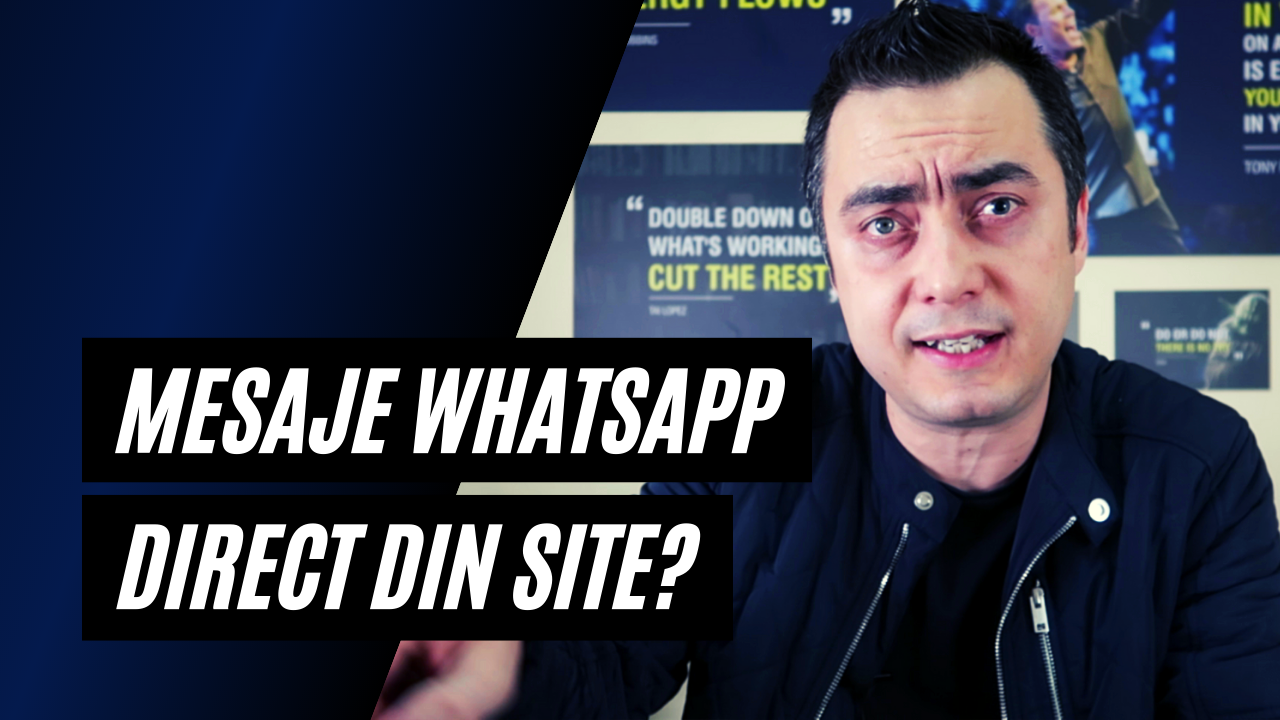 Mesaje din site pe WhatsApp si pe pagina de Facebook